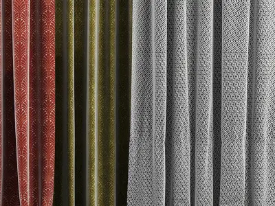 Curtain Set 33 3D model