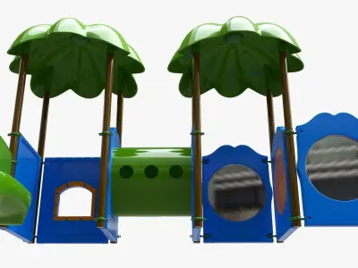 Kids playground outdoor 03 3D model