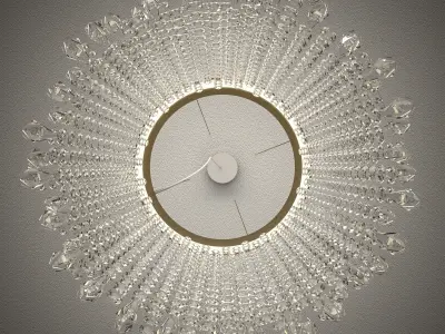 Crystal chandelier - Light4 ECLISSE suspension SO30 3D model