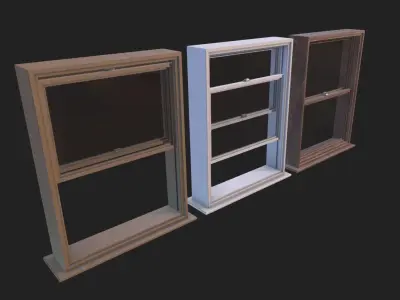 Window Low-poly 3D model