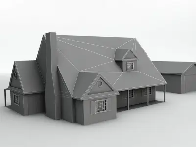 House 11 Low-poly 3D model