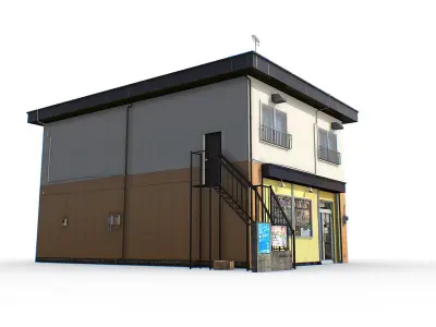 Tokyo House 006 Low-poly 3D model