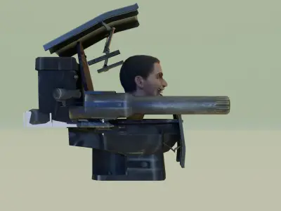 giant dual laser skibidi toilet 3D model