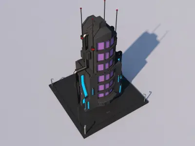 Sci Fi Building 3D model