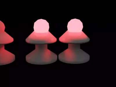 Blooming lamps Free 3D model