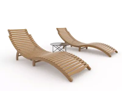 Sun Lounger 13 3D model
