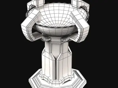 Fantasy candlestick 3D model