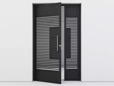 Aluminium door 78 3D model