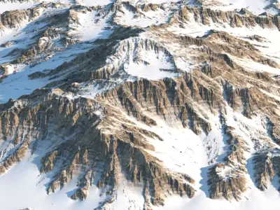 Snowy Mountain 3 3D model