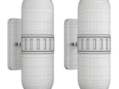 Rio Wall Sconce Low-poly 3D model