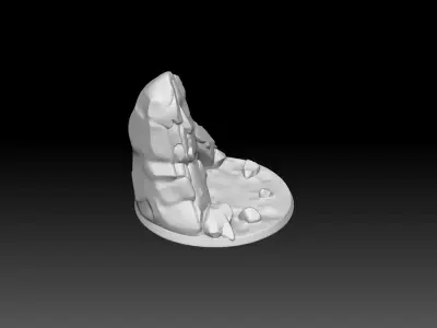 Fantasy Miniature Base -3D printing  model 3D print model