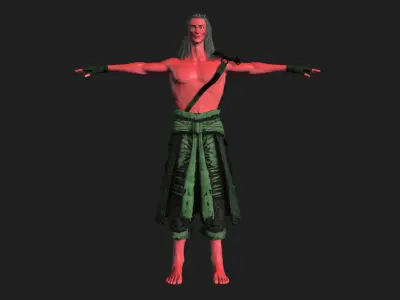 Martian Alien 3D Model Low-poly 3D model