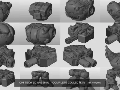 CHI TECH SD ARSENAL 1 COMPLETE COLLECTION 3D Model Pack