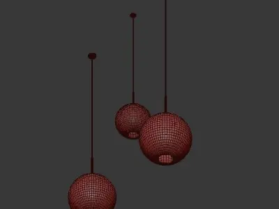 Suspension LED design BUBBLE LAMP 3D model