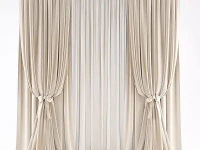 Curtains507 curtains Low-poly 3D model