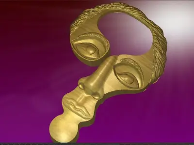 HUMAN  FACE 3D model