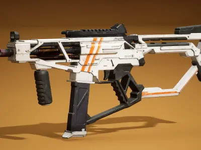 Scifi Weapon Pack Vol 01 FPS Anims Low-poly 3D model