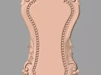 European furniture 3D relief models for CNC wood engraving E227 3D model
