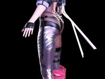 AYANE  Cyber Kunoichi Combat Suit 3D model