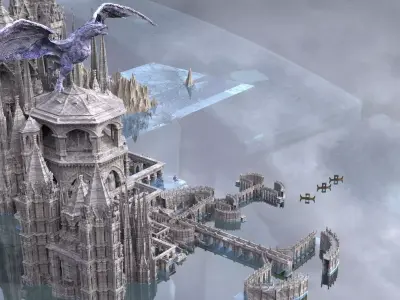 Ancient Civilization The Dragons Return Kit bash 3D models 3D model