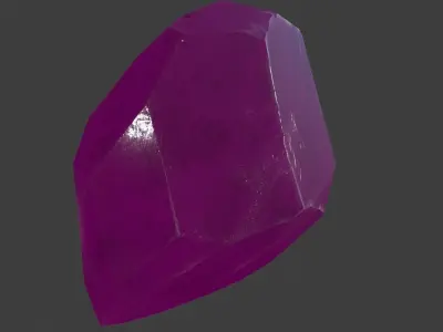 crystal gemstone Low-poly 3D model