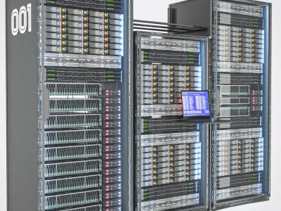 server rack 3D model