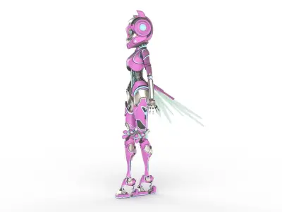 Dragonfly Robot Low-poly 3D model