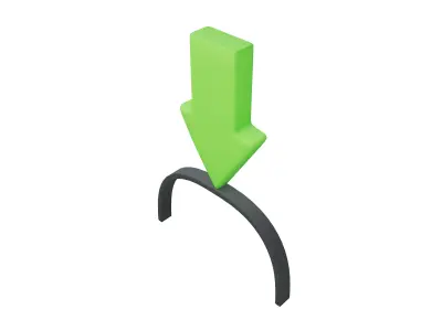 Arrow Hat v1 001 Low-poly 3D model