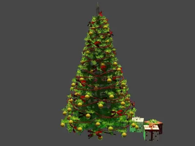 Cristmas tree New Year theme 3D model