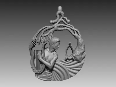 orpheus pendant 3D print model