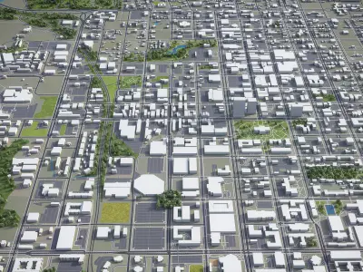 Columbia  Low-poly 3D model