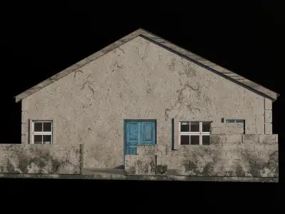 Old House 01 Low-poly 3D model