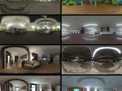 HDRI 360 panorama Interior pack Vol 01 3D model