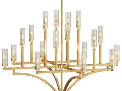 Regan 18 Light Chandelier 3D model