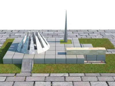 Armenian Genocide Memorial Complex 3D model
