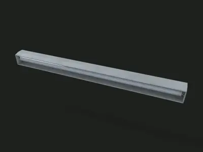Tube Light Low-poly 3D model