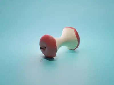 Cartoon Trash Package Low-poly 3D model