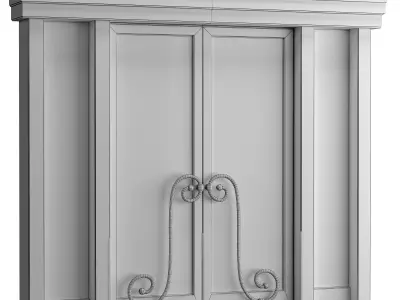 Entrance door 01 3D model