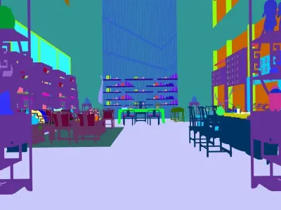 Business Restaurant - Coffee - Banquet  05 3D model