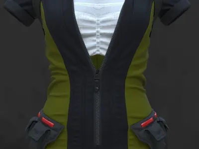 Sci-Fi Fantasy Wear 04 Female - 69 Marvelous Designer and Clo3D 3D model