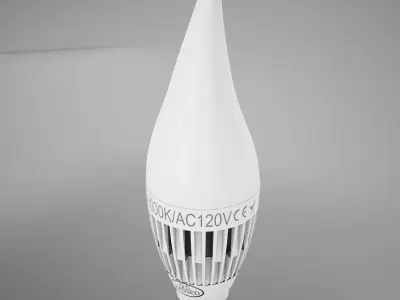HD Candle LED Bulb 3D model