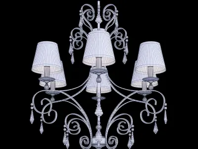 classic chandelier 2 3D model