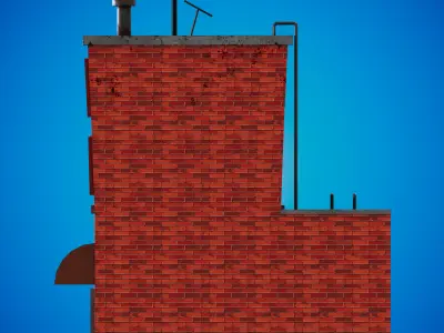  building cartoon Low-poly 3D model