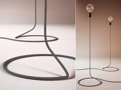 Cord Lamp 3D model