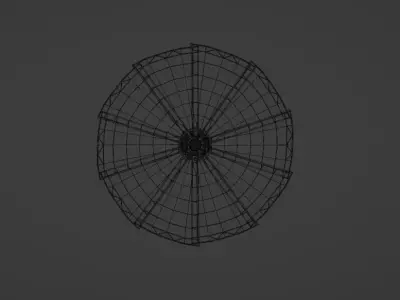 Victory Royale Umbrella Low-poly 3D model