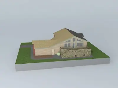 Split Entry House Free 3D model purchase