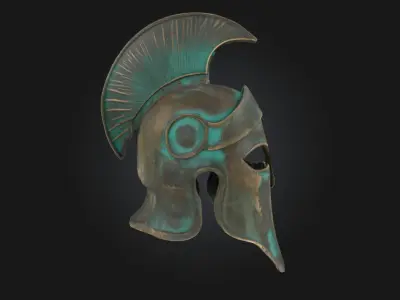 Ancient Warriors Helm  Relic of a Forgotten Champion 3D model