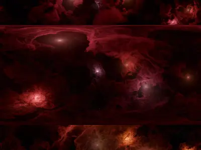 Bloodveil Nebulae 3 pack 8k 360 degrees 3D model