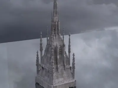 Dark Fantasy Tower church tower 3D 3D model