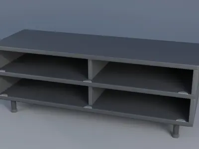 TV table Low-poly 3D model